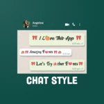 chat style for whatsapp :fonts android application logo